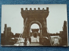 533 - Craiova Parcul Bibescu podul suspendat si turnul carte postala necirculata