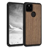 Husa pentru Google Pixel 5a, Lemn, Maro, 55820.18, Carcasa, Kwmobile