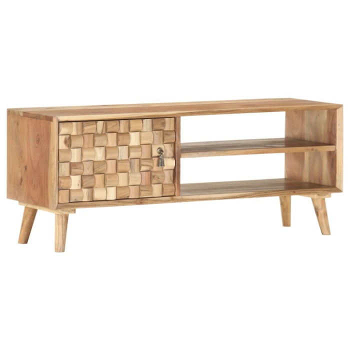 vidaXL Comodă TV, 100 x 35 x 40 cm, lemn masiv de acacia