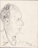 A1639 Schiță de Dimitrie &bdquo;Puiu&rdquo; Eitel, 1943, semnată