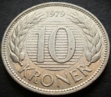 Cumpara ieftin Moneda 10 COROANE / KRONER - DANEMARCA, anul 1979 * cod 4981, Europa