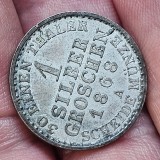 Germania 1 SILBER GROSCHEN 1868 A , argint , de colectie
