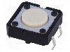 Microintrerupator, 12x12mm, OFF-(ON), SPST-NO, OMRON OCB - B3F-4000
