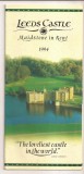 Anglia - Pliant turistic - Leeds Castle, Maidston in Kent, anii 90