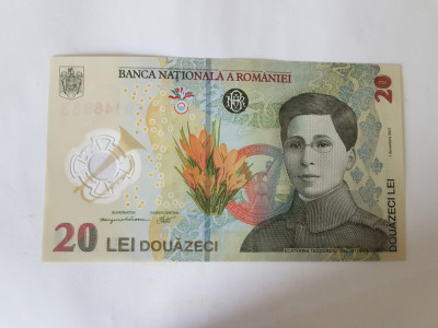 Romania 20 Lei 2021 Polimer Noua foto