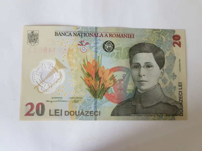 Romania 20 Lei 2021 Polimer Noua