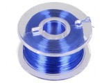 S&acirc;rmă de cupru argintată albastră 0,1mm - 100m