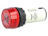 Semnalizator acustic 80dB fără iluminare IP40 &Oslash;22mm max. 6mm 24VDC