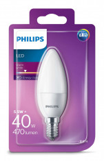 Bec Philips LED 40W B35 E14 WW FR ND foto