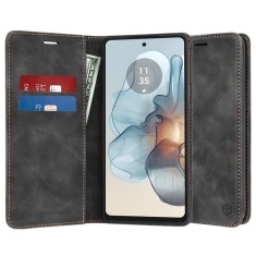 Husa Tip Carte Motorola Moto G24 Power Negru Confy foto