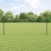 VidaXL &Icirc;ngrădire cu st&acirc;lpi Verde 0.8 x 50 m Oțel