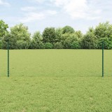 St&acirc;lpi de Gard 5 pcs U-Channel Verde 80 cm Oțel