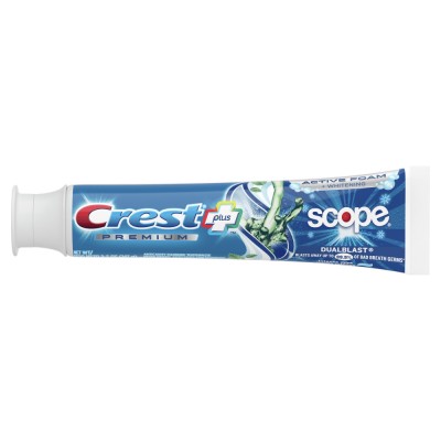 Pasta de dinti, Crest, Premium Plus, Scope, Dual Blast, Albirea Dintilor, 147gr foto