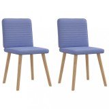 Gossi scaune de sufragerie 2 buc tesatura jeans blue