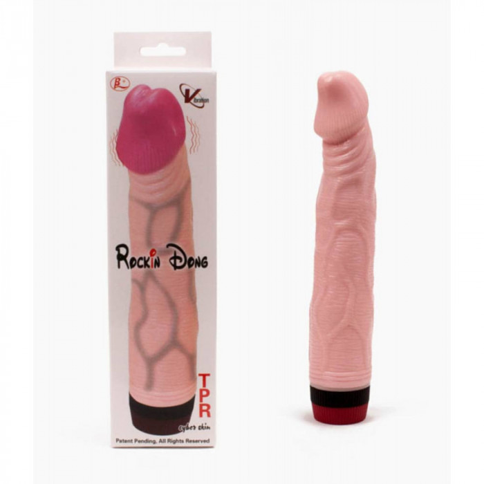 Vibrator Realist Rocking Dong, TPR, Natural, 21.5 cm