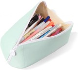 Penar multifunctional TOPSAL, piele, verde, 18,6 x 6,5 x 6,5 cm