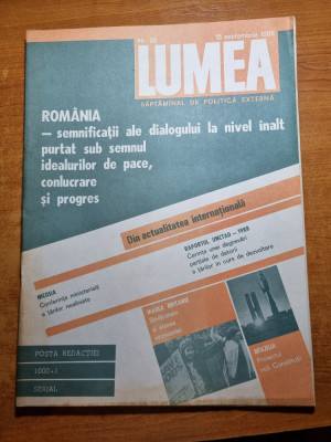 revista lumea 15 septembrie 1988 foto