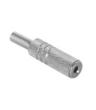 Mufa Jack 3.5 mm mama stereo metal pe cablu, Oem