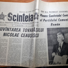 scanteia 30 iunie 1977-cuvantarea lui ceausescu la plenara PCR