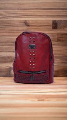 Rucsac dama ro?u cu fermoar foto