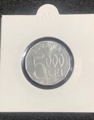 Moneda 5000 lei 2003 aluminiu