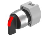 Comutator rotativ EAO 22mm 2 poziții LED IP65 alb/negru BA9S 704.101.0I