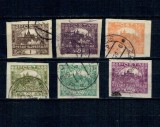 Cehoslovacia 1919 - Uzuale, Castelul Hradcany, serie nedantelata stampilata