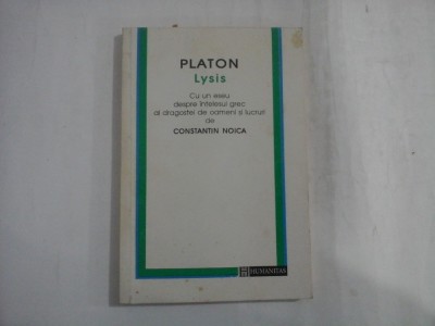 PLATON LYSIS - CONSTANTIN NOICA foto
