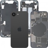 Capac Baterie Apple iPhone 17e, Cu Carcasa Mijloc, Full Parts, Negru, Swap Premium