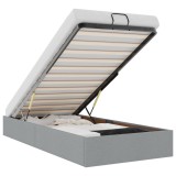 Cumpara ieftin Cadru de pat otoman fara saltea tesatura gri deschis 90x190 cm