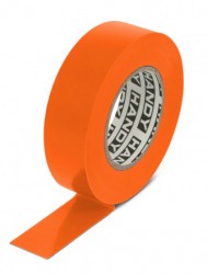 Banda izolatoare 19 mm x 20 m Grosime 0 13 mm Material PVC Portocaliu foto