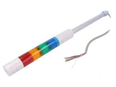 Coloană de Semnalizare LED 24VDC IP54 cu 4 Lămpi foto