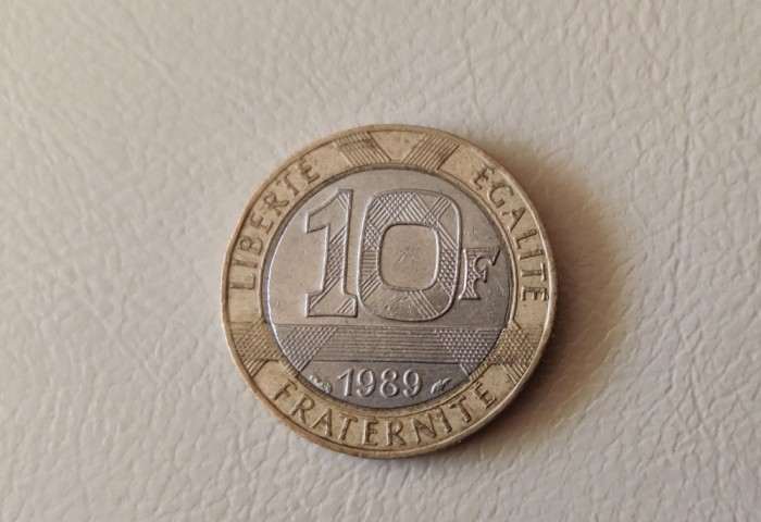 Franța - 10 francs / franci (1989) monedă s047