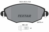 Set placute frana TEXTAR 2327904