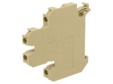 Conector de Șine TS35 4mm&sup2; 4 Borne Bej 6mm