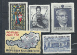 AUSTRIA &ndash; HARTA, RELIGIE, ANIVERSARI, serii MNH, SD82, Nestampilat