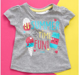 Tricou fetite - Summer time (Marime Disponibila: 6-9 luni (Marimea 19, Superbaby
