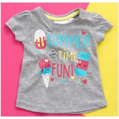 Tricou fetite - Summer time (Marime Disponibila: 0-3 luni)