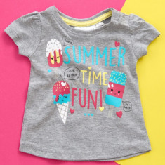 Tricou fetite - Summer time (Marime Disponibila: 12-18 luni (Marimea 21
