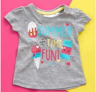 Tricou fetite - Summer time (Marime Disponibila: 9-12 luni (Marimea 20 foto