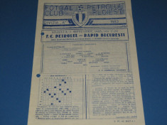 Program meci fotbal PETROLUL Ploiesti - RAPID Bucuresti (03.09.1983) foto