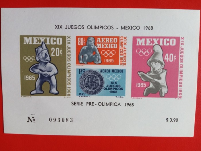 MEXIC, SPORT -= BLOC MNH IMPERF.
