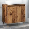 Gossi dulap de baie, lemn vechi, 58x33x60 cm, lemn prelucrat