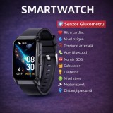 Cumpara ieftin SMARTECH SmartWatch cu Senzor Glucometru, Ritm Cardiac, Nivel Oxigen, Tensiune Arteriala, Apel Bluetooth, Calculator, Moduri Sport, Calorii, Vreme, Ci