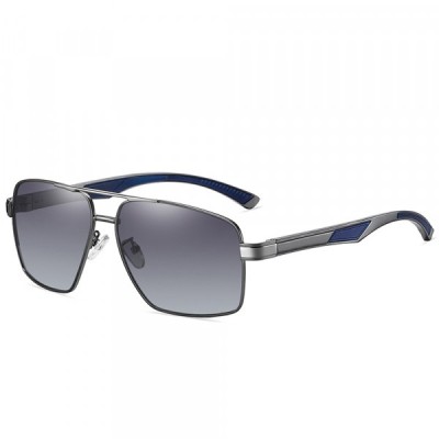 Ochelari De Soare Barbati Techsuit LM001, Polarizati, Protectie UV, Gri Gradient foto