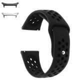 Curea silicon compatibila Samsung Galaxy Watch Ultra, Negru Carbon
