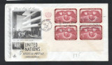UN New York 1962 Definitives Mi.101 x 4 FDC UN.200