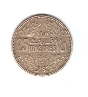 Moneda Liban 25 piastres 1952, stare buna, curata foto