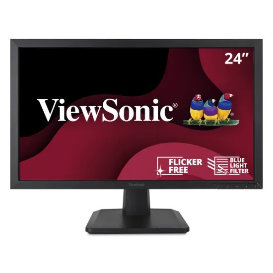 Monitor VIEWSONIC VA2452, 24 Inch Full HD MVA, VGA, DVI, DisplayPort, Grad A-