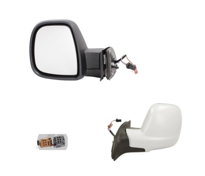 Oglinda exterioara Citroen Berlingo (7), 06.2012-, Peugeot Partner, 06.2012-, Stanga, Crom, electrica, Cu incalzire, carcasa prevopsita, grunduita, C foto